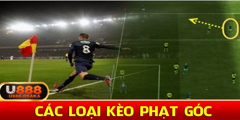 Các loại kèo phạt góc phổ biến nhất 2025